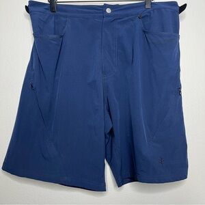 Coolibar Men Shorts Large UPF 50+ Nylon Hiking Outdoor Elastic‎ Waist 8" INSEAM